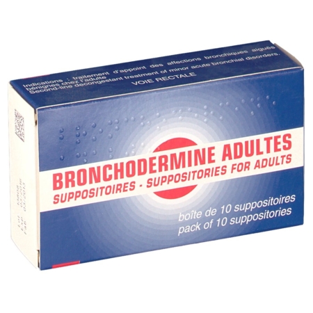 Bronchodermine adultes, 10 suppositoires