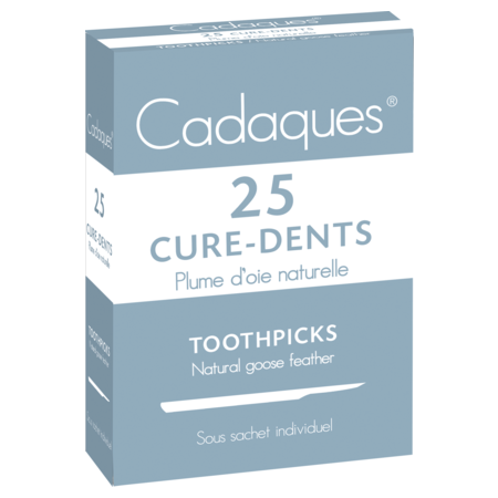 Cadaques cure dents plume d'oie bte 25