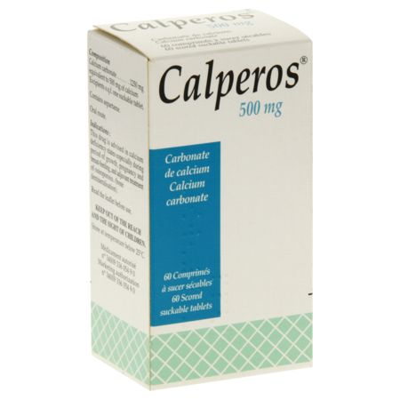 Calperos 500 mg, 60 comprimés à sucer sécable