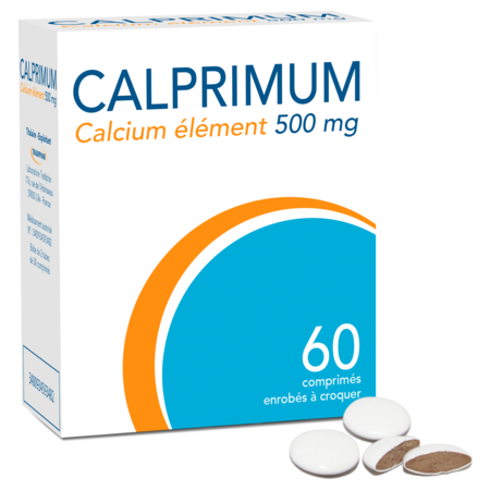 Calprimum 500 mg, comprimé enrobé à croquer