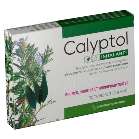 Calyptol inhalant, 10 ampoules de émulsion pour inhalation par fumigation