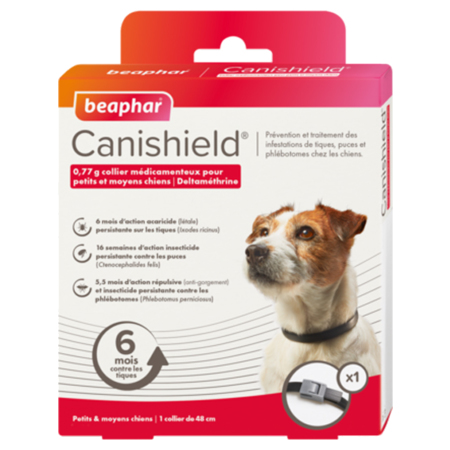 Canishield Collier Anti-Phlébotome Anti-Tique et Anti-Puce, Grand Chien