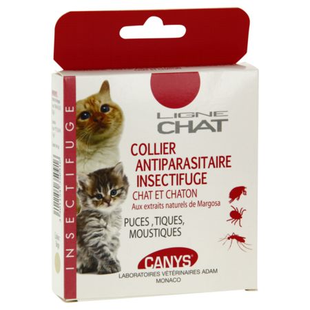 Canys collier antiparasit insecti chat chaton 35cm