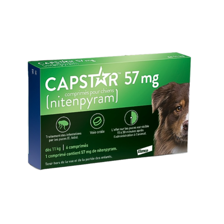 Capstar Gros Chien 57 mg, 6 comprimés