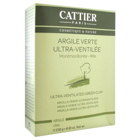 Cattier argile verte ultra-ventillée <20 microns - 250g