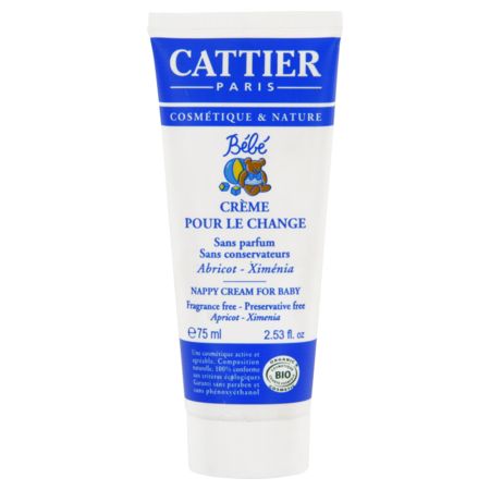 Cattier bebe crème change, 75 ml de crème dermique 