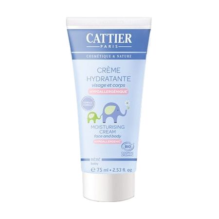 Cattier Bébé Crème Hydratante Bio, 75 ml