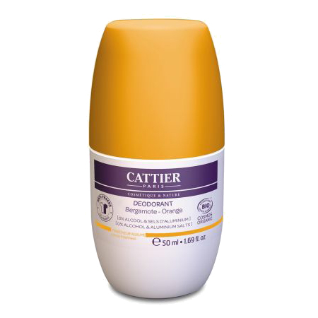 Cattier Déodorant Roll-On Bio, 50 ml