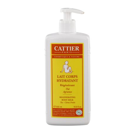 Cattier lait corps regenerant pamplem citron, 500 ml