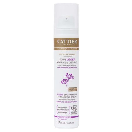 Cattier Nectar Éternel Soin Léger Anti-Âge Lissant Bio, 50 ml