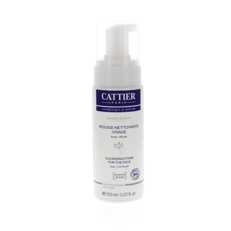 Cattier nuage céleste - mousse nettoyante bio - 150ml