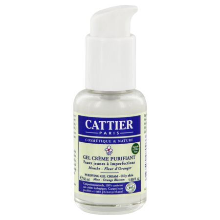 Cattier gel crème purifiant menthe fleur d'oranger bio - 5ml