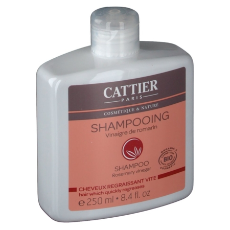 Cattier shampooing bio cheveux à tendance grasse - vinaigre de romarin - 250ml