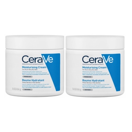 CeraVe Baume Hydratant Visage et corps, 2 x 454 ml