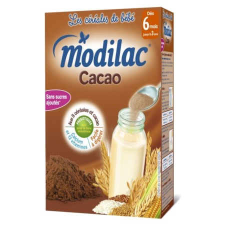 Céréales modilac cacao, 300 g de céréales infantiles