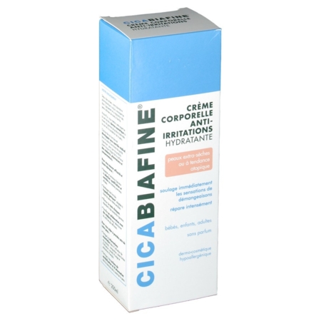 Biafine cicabiafine crème hydratante corporelle anti-irritations 200ml