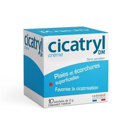 Cicatryl Crème Plaies et Écorchures, 10 Sachets de 2g