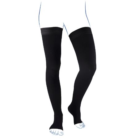 Bas-Cuisse PO City Confort Coton C3 Noir Taille 1 Normal    