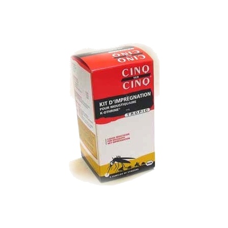 Cinq sur cinq kit impregnation moustiquaire 40ml