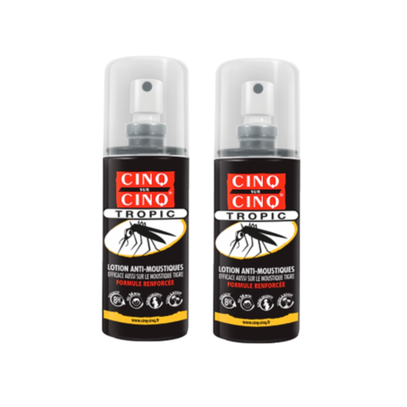 Cinq sur Cinq Lotion Anti-Moustiques Tropic, 2 x 75 ml