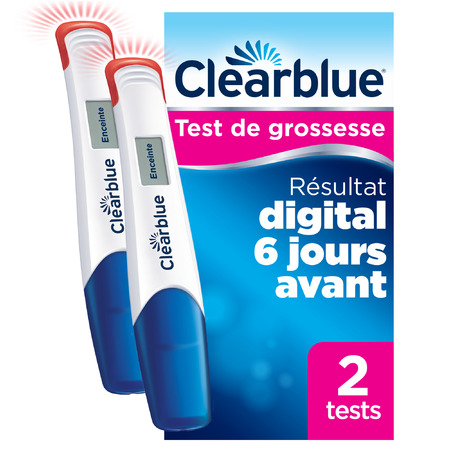 Clearblue Test de Grossesse Ultra Précoce Digital, 2 tests