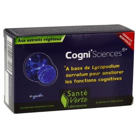 Santé verte mémoire et concentration cogni'sciences 60 comprimés