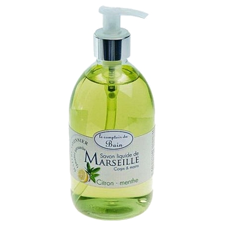 Comptoir bain savon marseille citron menth, 500 ml de savon liquide