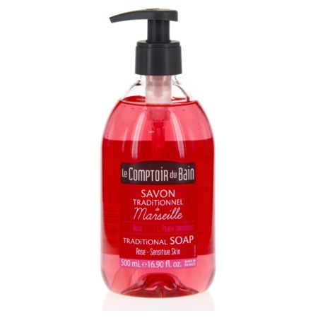 Comptoir du bain savon traditionnel de marseille rose 500 ml