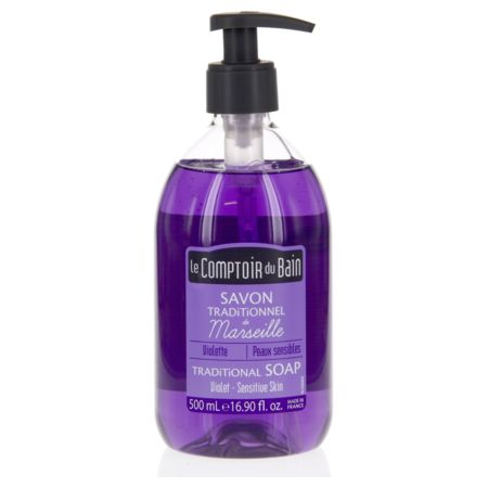 Comptoir du bain savon traditionnel de marseille violette 500 ml