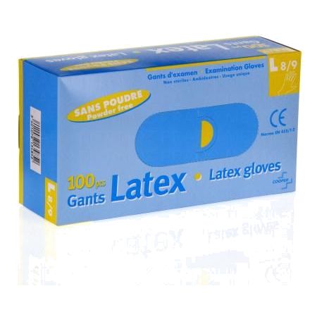 Cooper gant examen latex non poudre  l 100