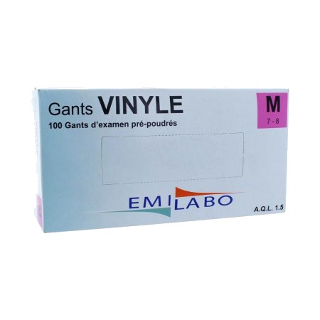 Cooper gants d'examen en vinyle taille m - x100