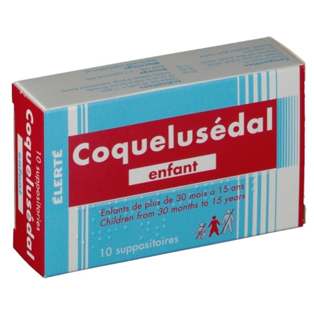 Coquelusedal enfants, 10 suppositoires