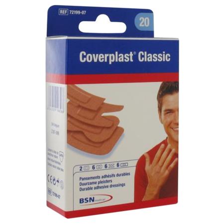 Coverplast classic 20 pansement adhésifs assortis