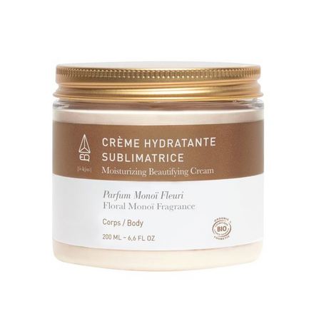 Crème hydratante sublimatrice monoï bio, 200 ml