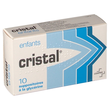 Cristal enfants, 10 suppositoires