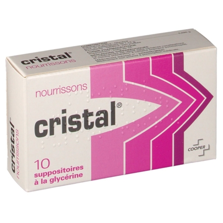 Cristal nourrissons, 10 suppositoires