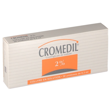 Cromedil 2 %, 30 flacons unidoses de 0,3 ml de collyre