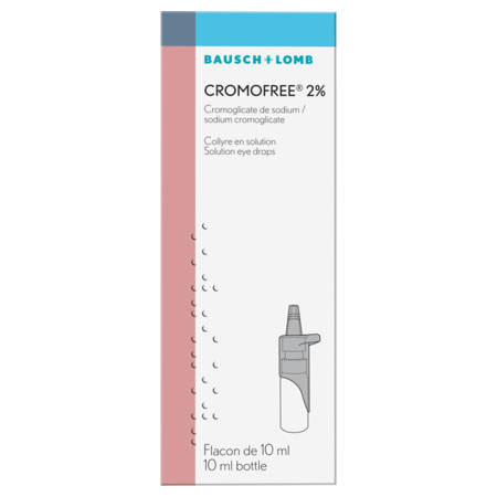 Cromofree 2 %, flacon de 10 ml de collyre