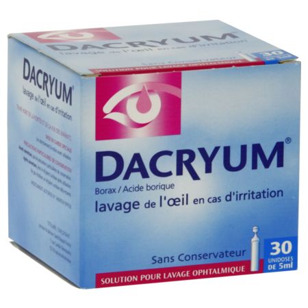 Dacryum, 30 récipients unidose de solution pour lavage ophtalmique
