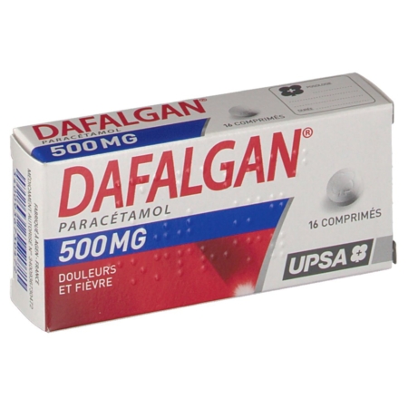 Dafalgan 500 mg, 16 comprimés
