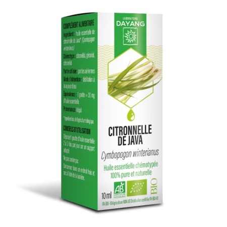 Dayang Citronnelle de Java Bio Huile essentielle, 10ml