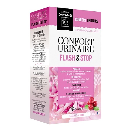 Dayang Confort Urinaire flash & stop, 15 gélules