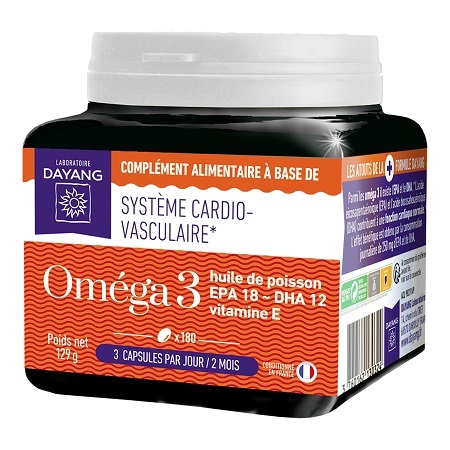 Dayang huile omega 3 18/12, 180 capsules