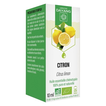 Dayang Huiles essentielles Citron Bio, 10ml