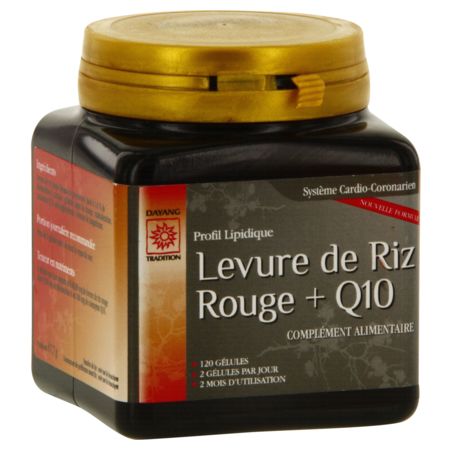 Dayang levure riz rouge + q10, 120 gélules