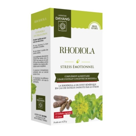 Dayang Rhodiola gélules, Boîte de 15