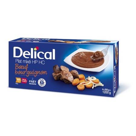 Delical Nutra Mix HP HC Boeuf Bourguignon, 4 x 300 g