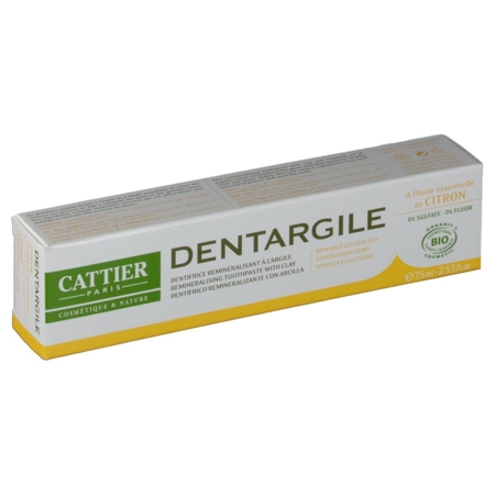 Cattier dentifrice dentargile - gencives irritées - 75ml