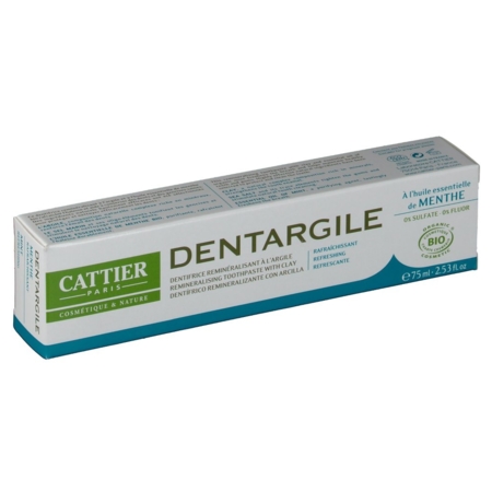 Cattier dentifrice dentargile - rafraîchissant - 75ml