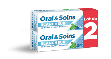 DENTIFRICE BLANCHEUR ORAL & SOINS MA, 2 X 75ML